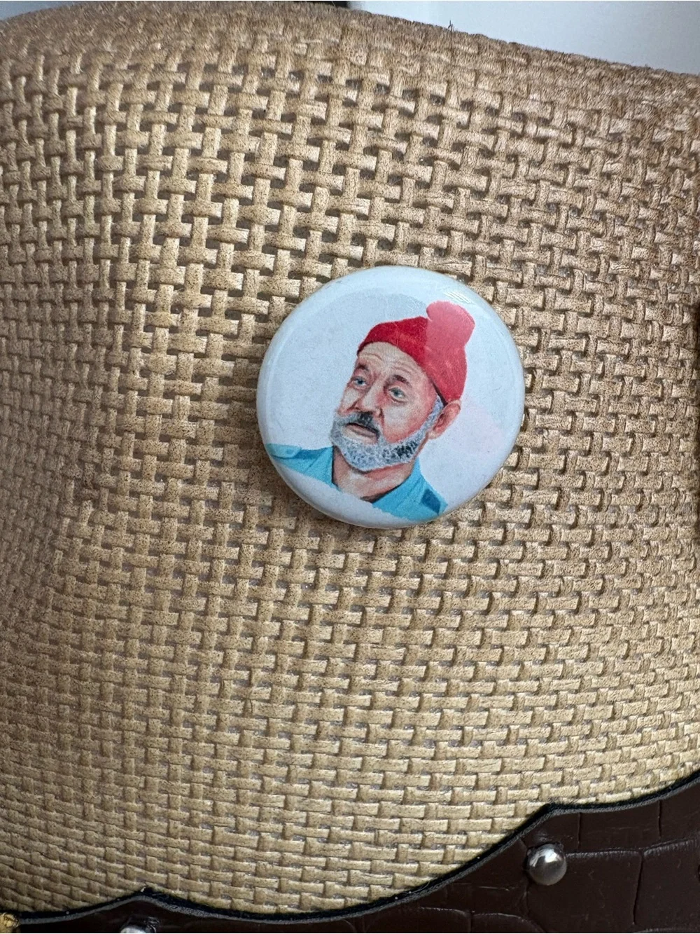 Round Steve Zissou Pin
